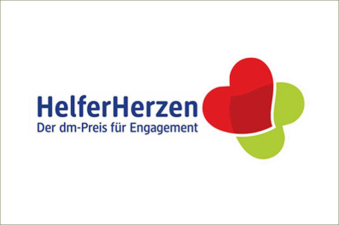 Logo HelferHerzen - Der dm-Preis für Engagement