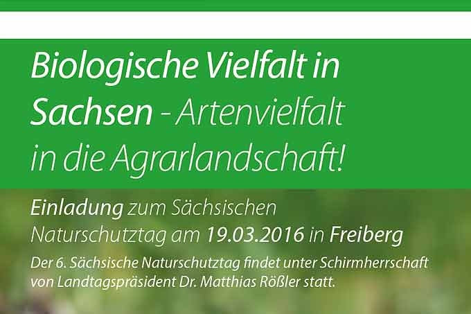 Einladung zum 6. Sächsischen Naturschutztag 2016
