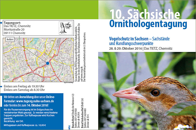 Einladung 10. Sächsische Ornithologentagung 2016