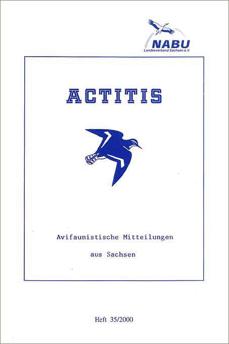 Actitis, Avifaunistische Mitteilungen aus Sachsen Heft 35/2000