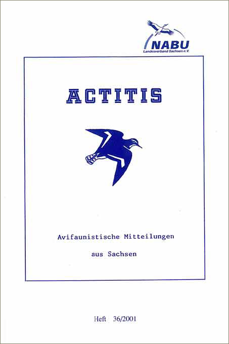 Actitis, Avifaunistische Mitteilungen aus Sachsen Heft 36/2001