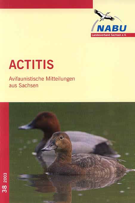 Actitis, Avifaunistische Mitteilungen aus Sachsen Heft 38/2003