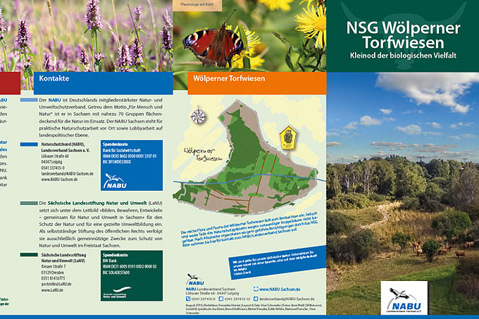 Faltblatt „NSG Wölperner Torfwiesen – Kleinod der biologischen Vielfalt“