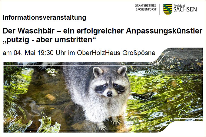 Informationsveranstaltung Waschbär am 04.05.2018 in Großpösna